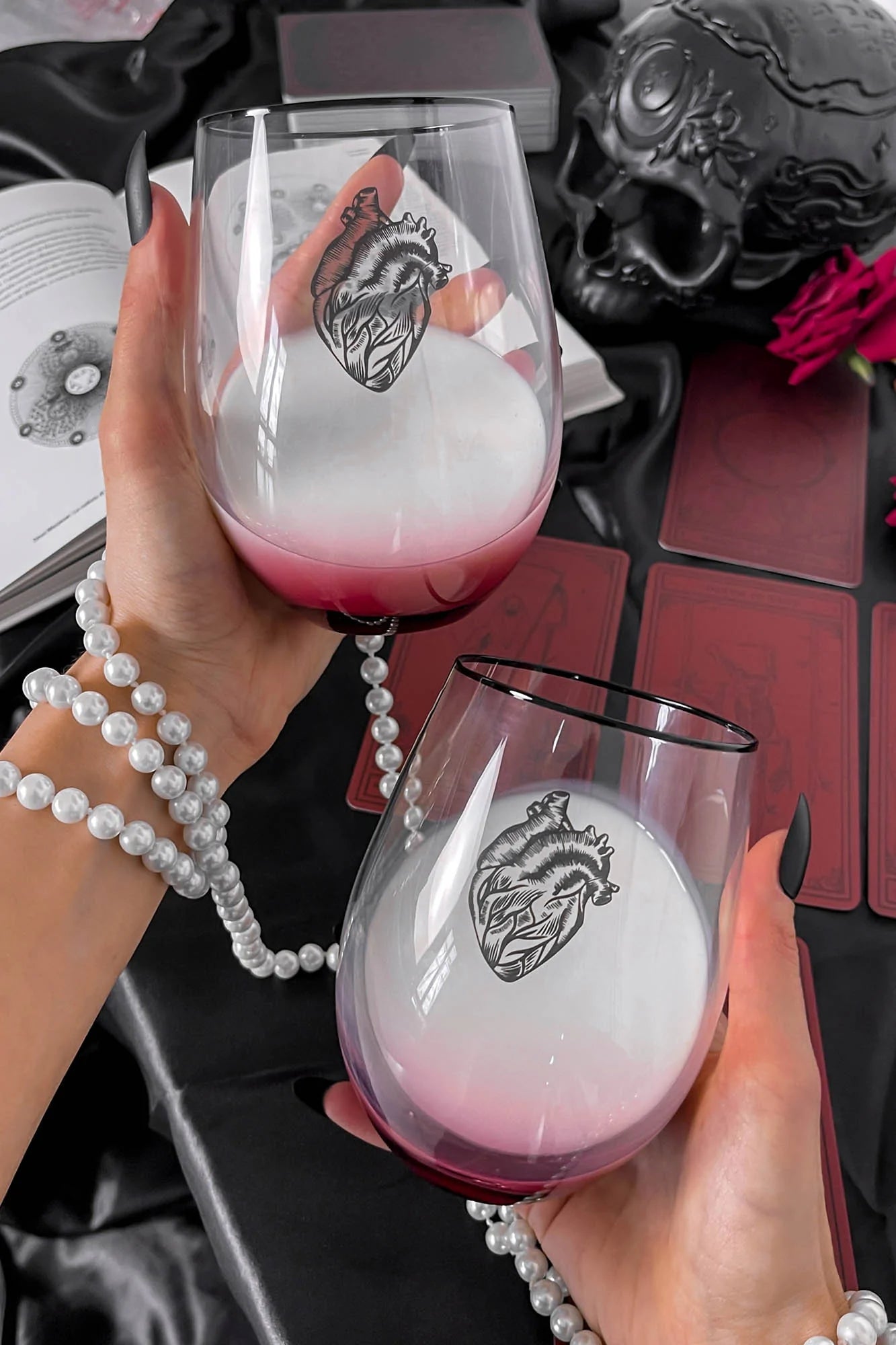 18 Ounce Witchy Stemless Wine Glass Set