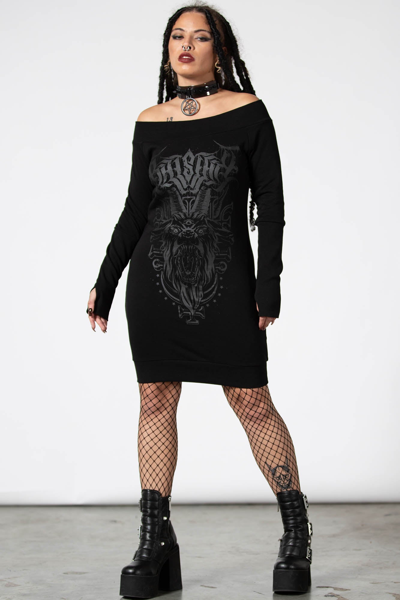 Bellow Bardot Sweater Dress Bellow Bardot Sweater Dress