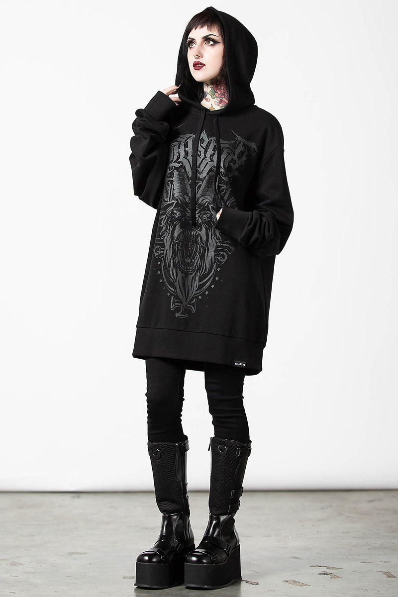 Bellow Longline Hoodie | Killstar