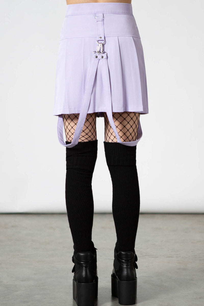 Blaire B*tch Mini Skirt [PASTEL LILAC] | Killstar