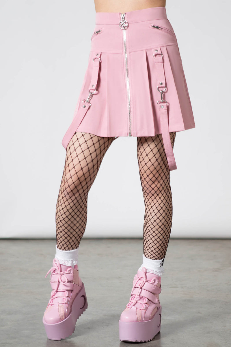 Blaire B*tch Mini Skirt [PASTEL PINK] | Killstar