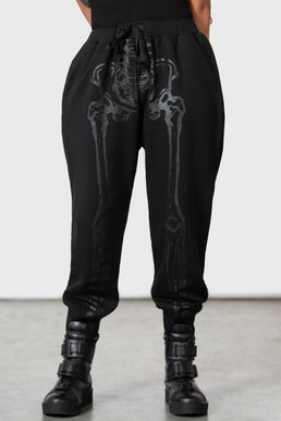 trousers unisex (sweatpants) KILLSTAR - Divine Call Layered Joggers - Black  - KSRA005203 