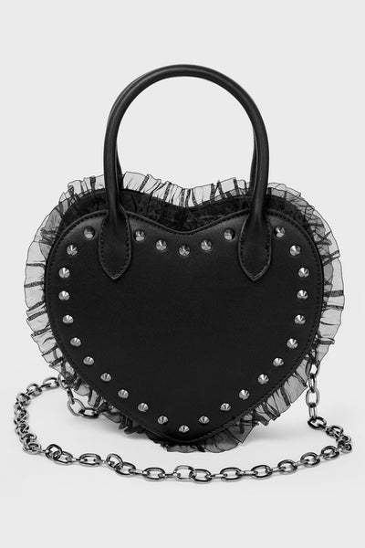 Gothic Style Heart Shaped Chain Wallet Bag