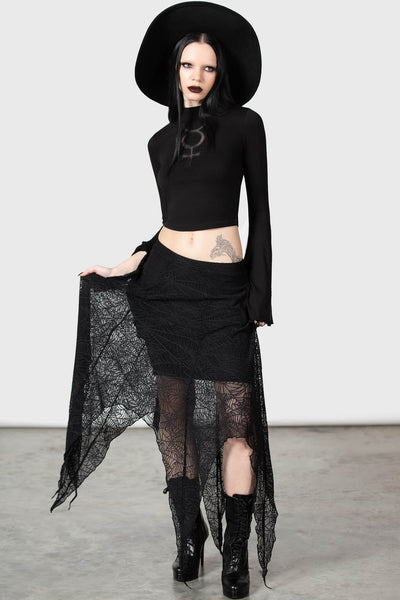 Snarl Maxi Skirt - Shop Now - us.KILLSTAR.com  Chokers, Black choker  necklace, Black choker