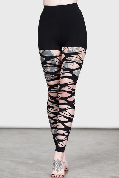 Black Cut Out Tights – Serpent Lane