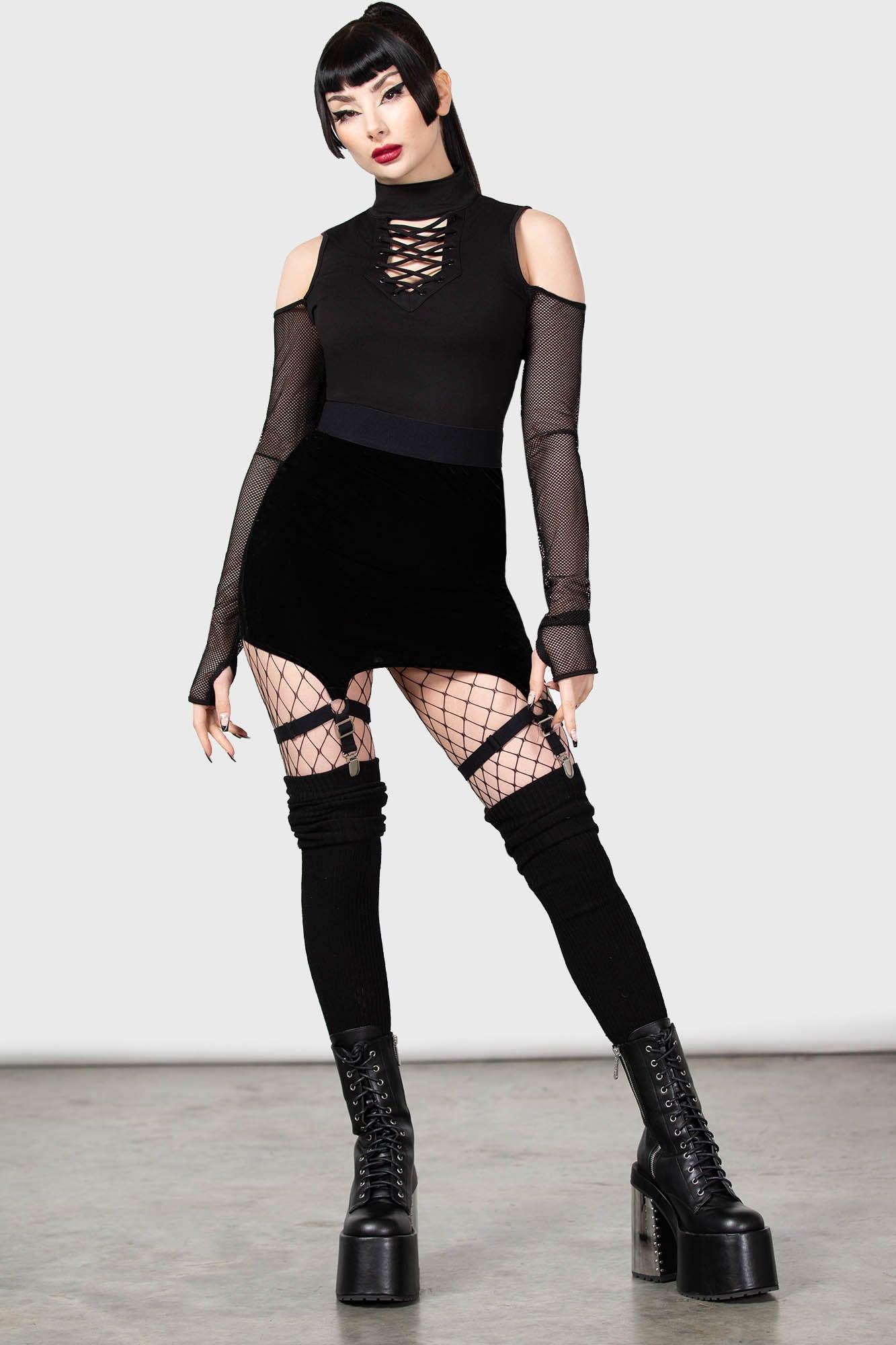 Cassandra Velvet Mini Skirt [B] | Killstar