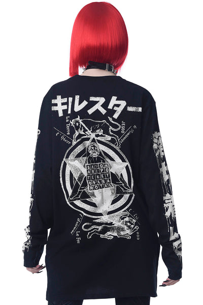 Killstar T Shirt Top LARGE Black Long Sleeve Love Me Like My Demons Do Anime  | eBay
