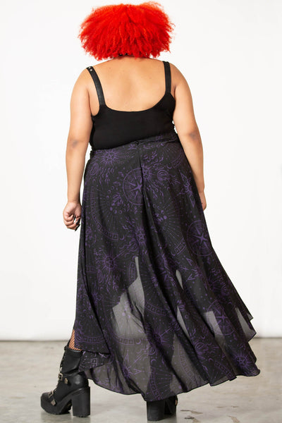 Plus size chiffon maxi skirt Clearance