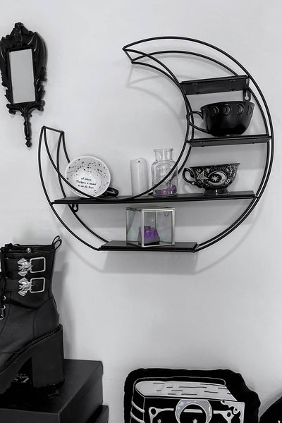 Gothic Industrial Free Standing Shelving Unit, Gothic Inspired