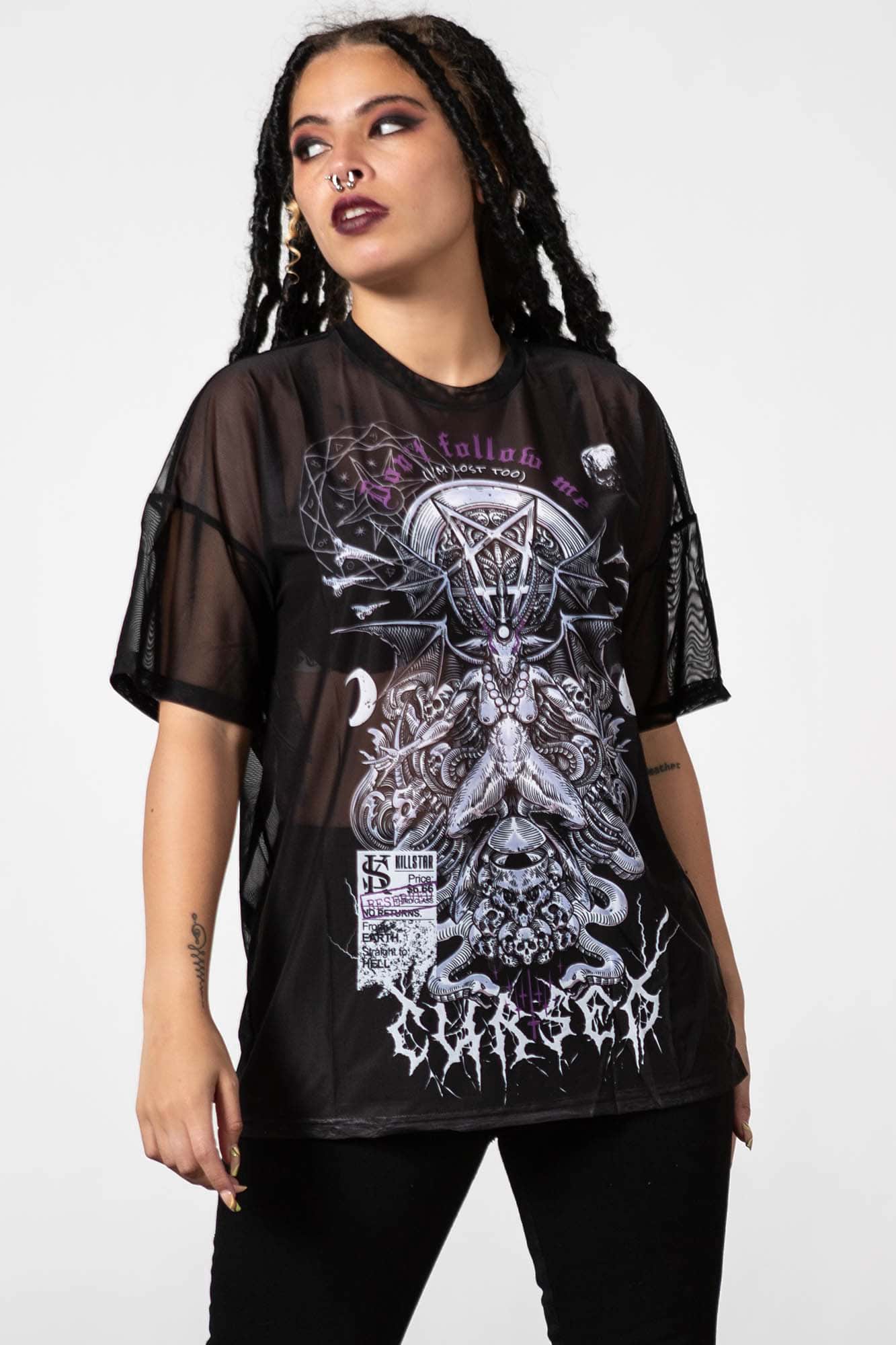 Cursed Mesh Boyfriend Top | Killstar