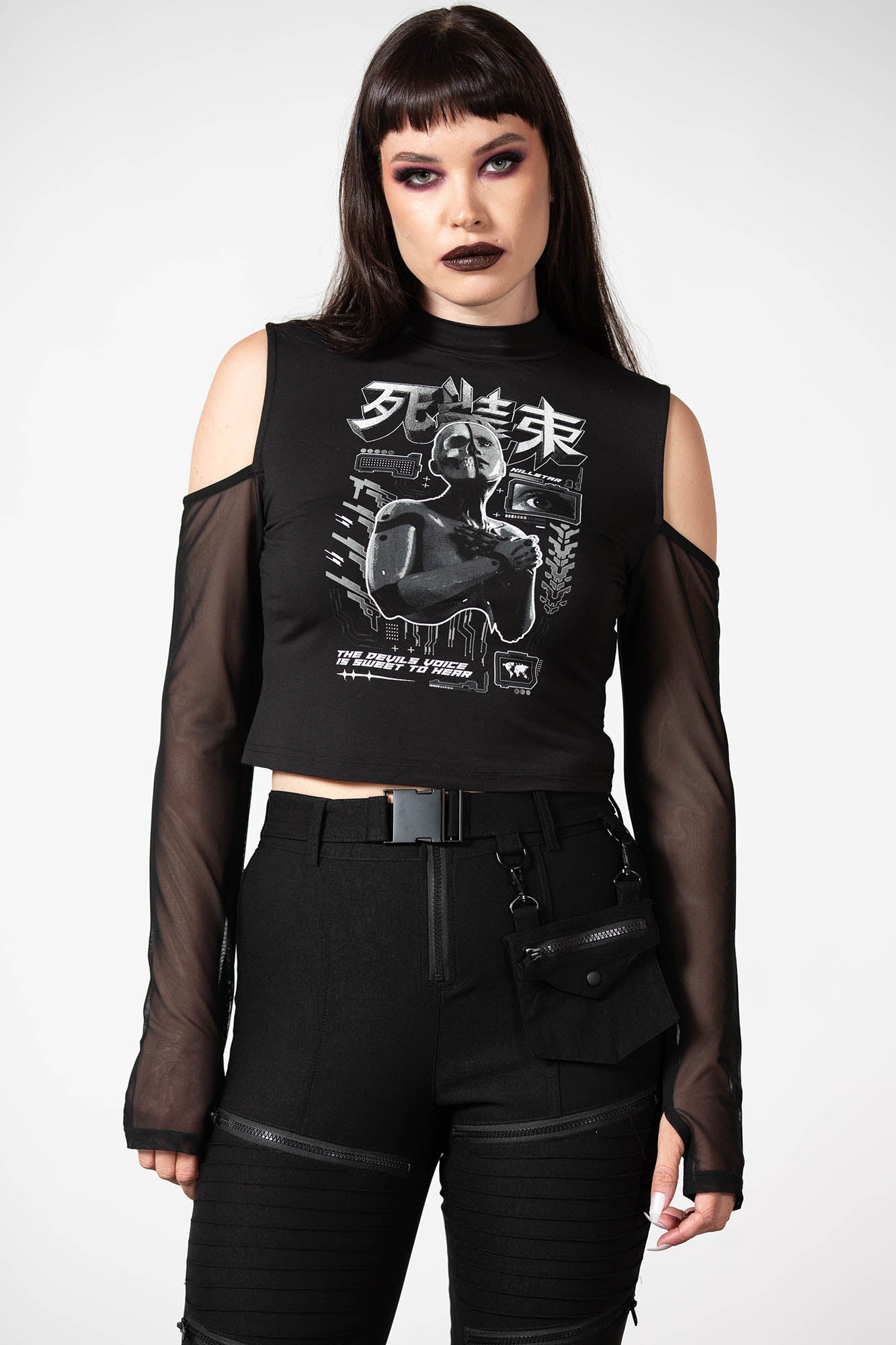 Devil's Voice Cold Shoulder Top | Killstar