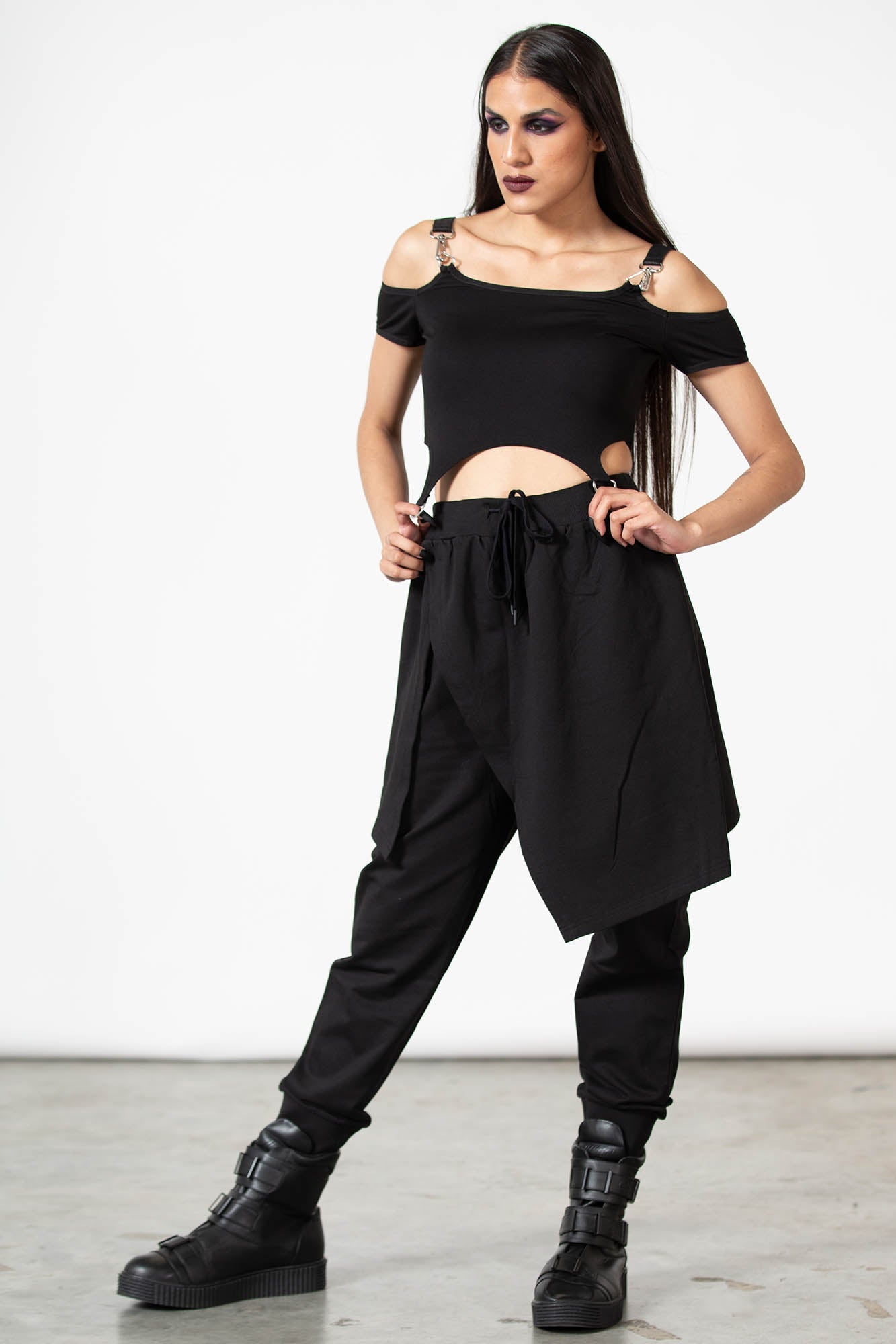 Cuffed Joggers with Zip Pockets - Blk – Divine Boutique Shop