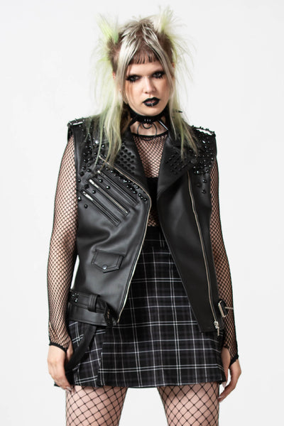 Overload II Leather Vest [FAUX LEATHER]