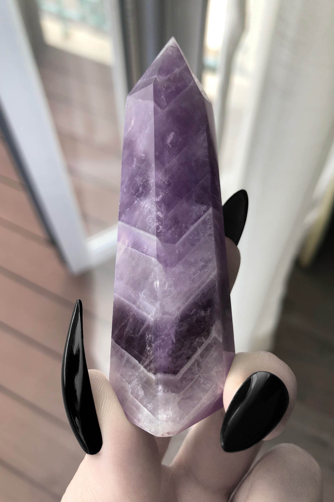 8mm Natural Amethyst Crystal Energy Stone Elastic Stretchable