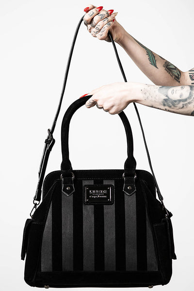 Brand Designer PU Patent Leather V Striped Women's Shoulder Bag