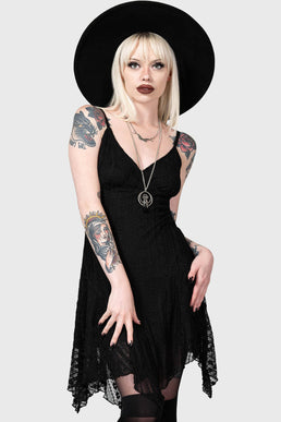 Killstar Starwitch Blouse Goth Corset Front Tie Pentagram Moon