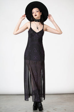 Evenescent Mesh Maxi Dress