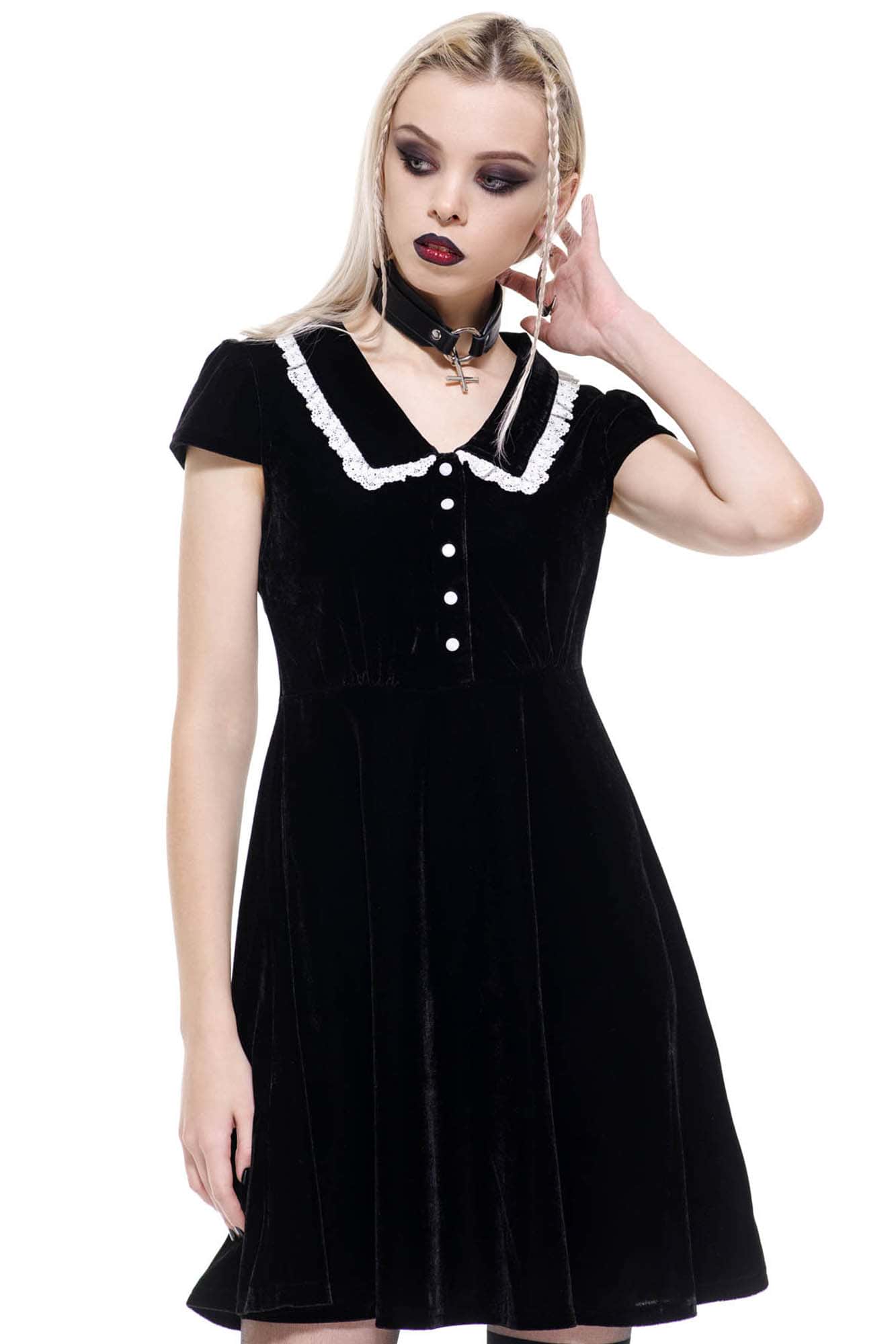 Every Mourning Collar Dress [B] | Killstar