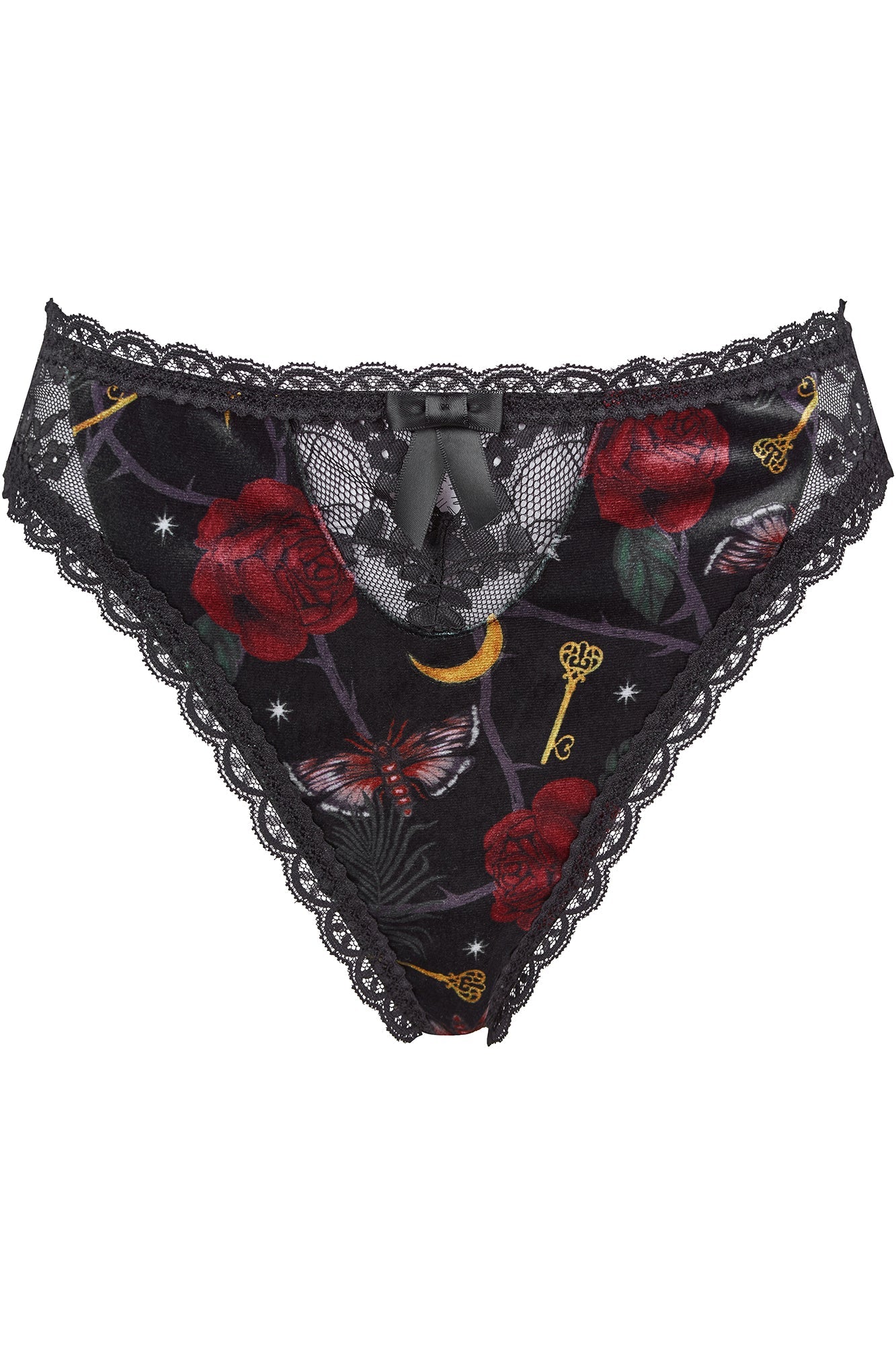 Lace and Mesh Cheeky Panty - Enchanted forest