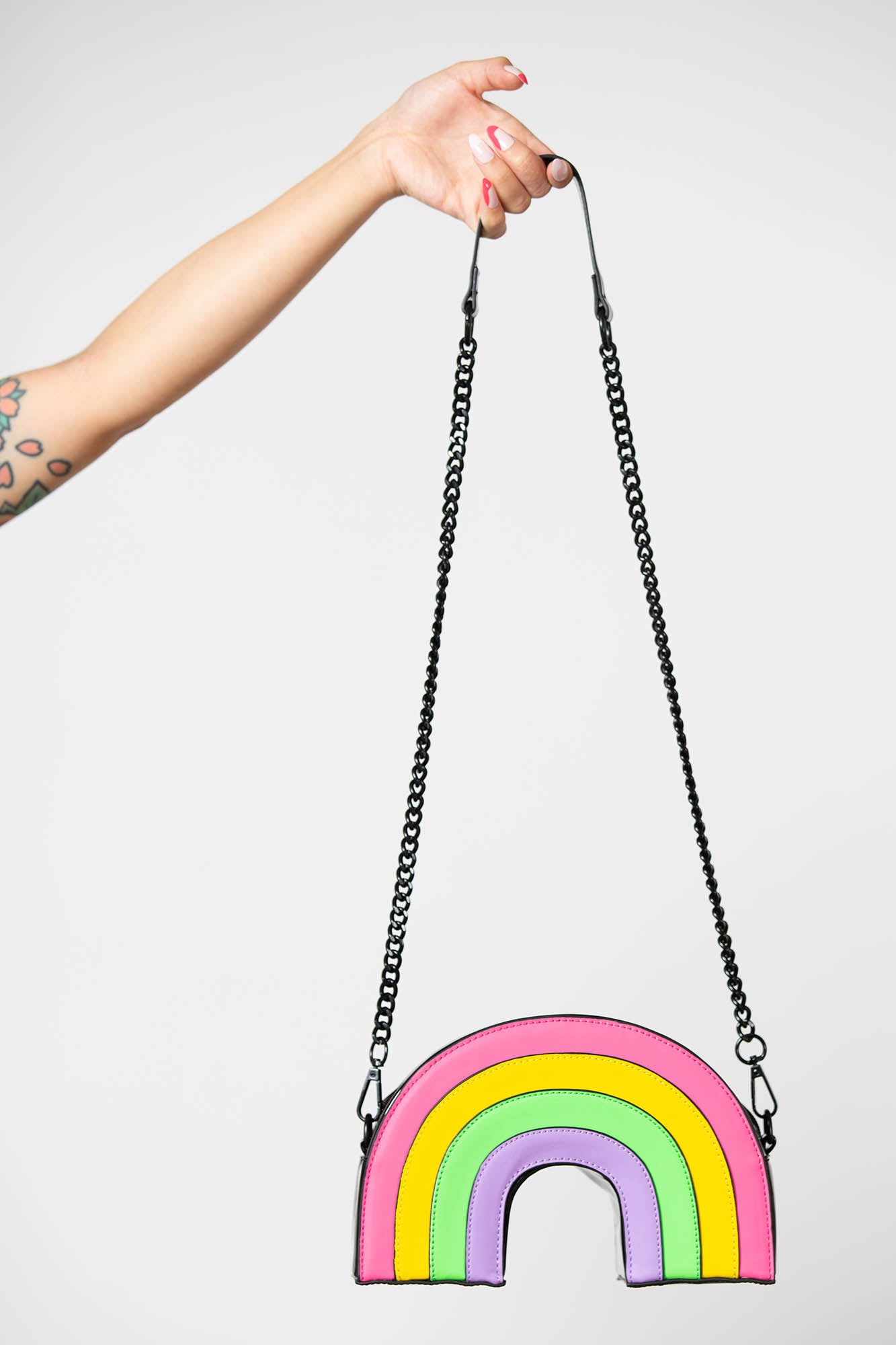 Beach Ball Shape Rainbow Satchel Cross body Bag | Purses and bags, Small  leather goods, Fashion design