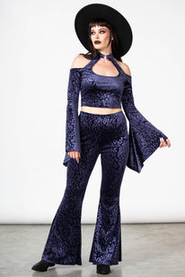 Felinology Crop Top [PLUM]