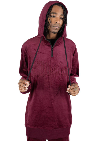 Men's Burgundy Hoodie