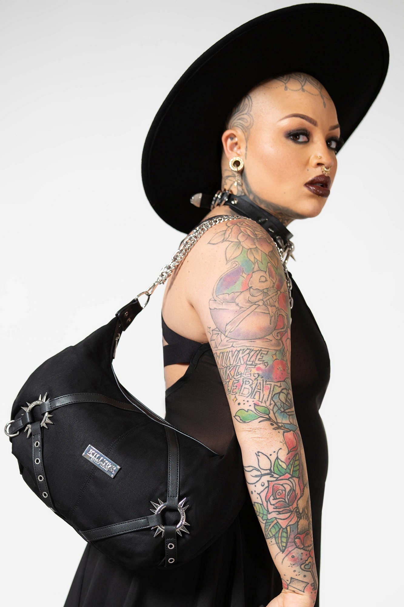  Harley-Davidson Women's Heavy Metal Studded Genuine Leather  HOBO Purse - Black : Harley-Davidson: Clothing, Shoes & Jewelry