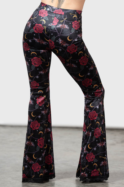 Women's American Witch Velvet Bell Bottoms - Inked Shop