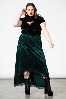 Grailed Maxi Skirt [EMERALD] [PLUS]