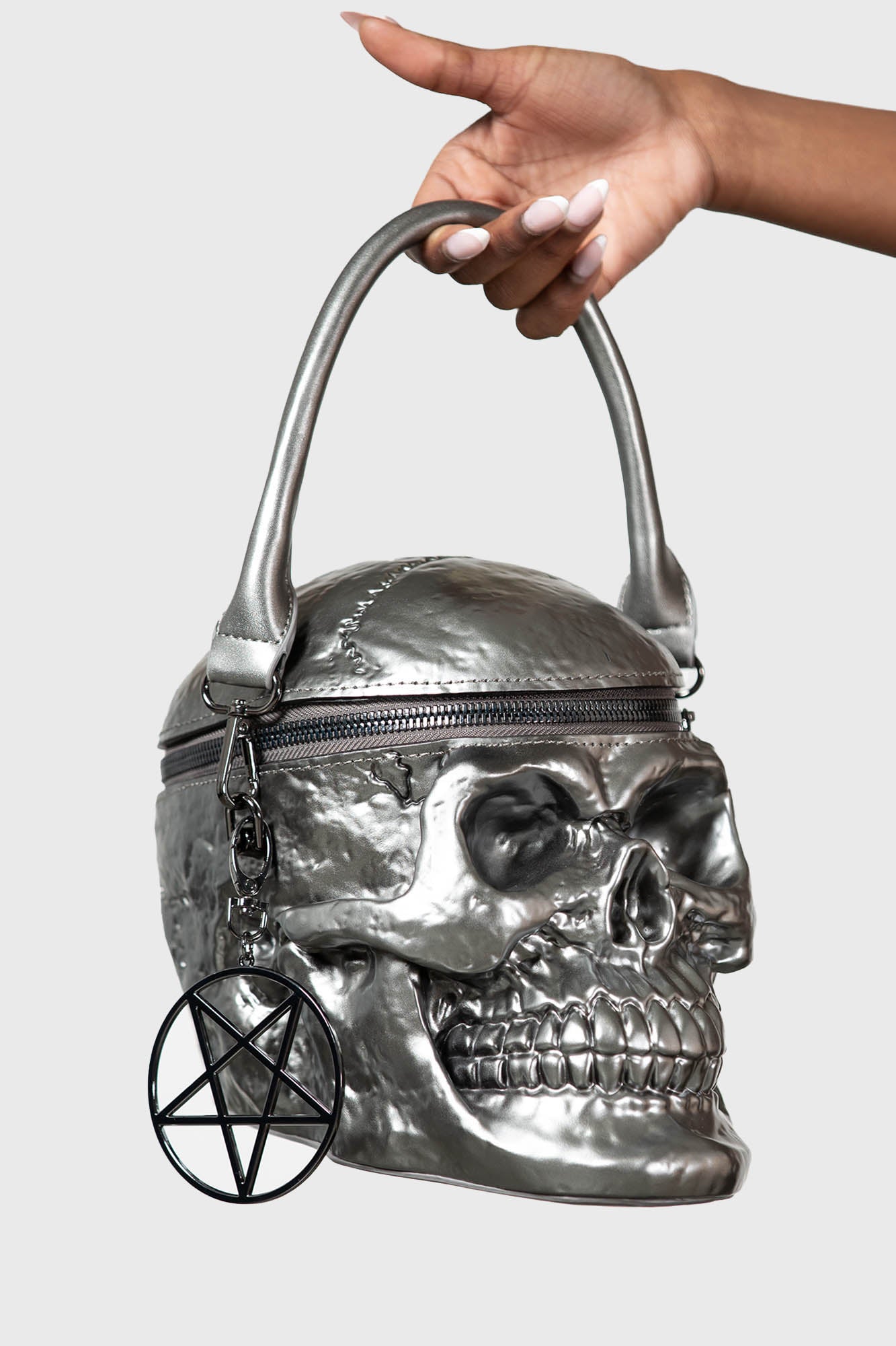 Black & Grey Skull Purse | DARKOTHICA® Gothic home decor, gifts, art and  more!