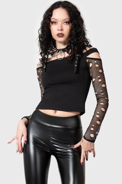 Killstar Bloodpact Woman's leggings Black Pentagram Satanic Gothic  KSRA003046