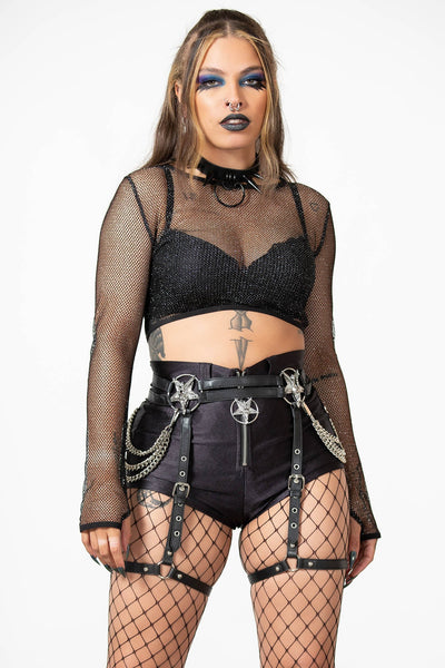 Goth Fishnets Outfit