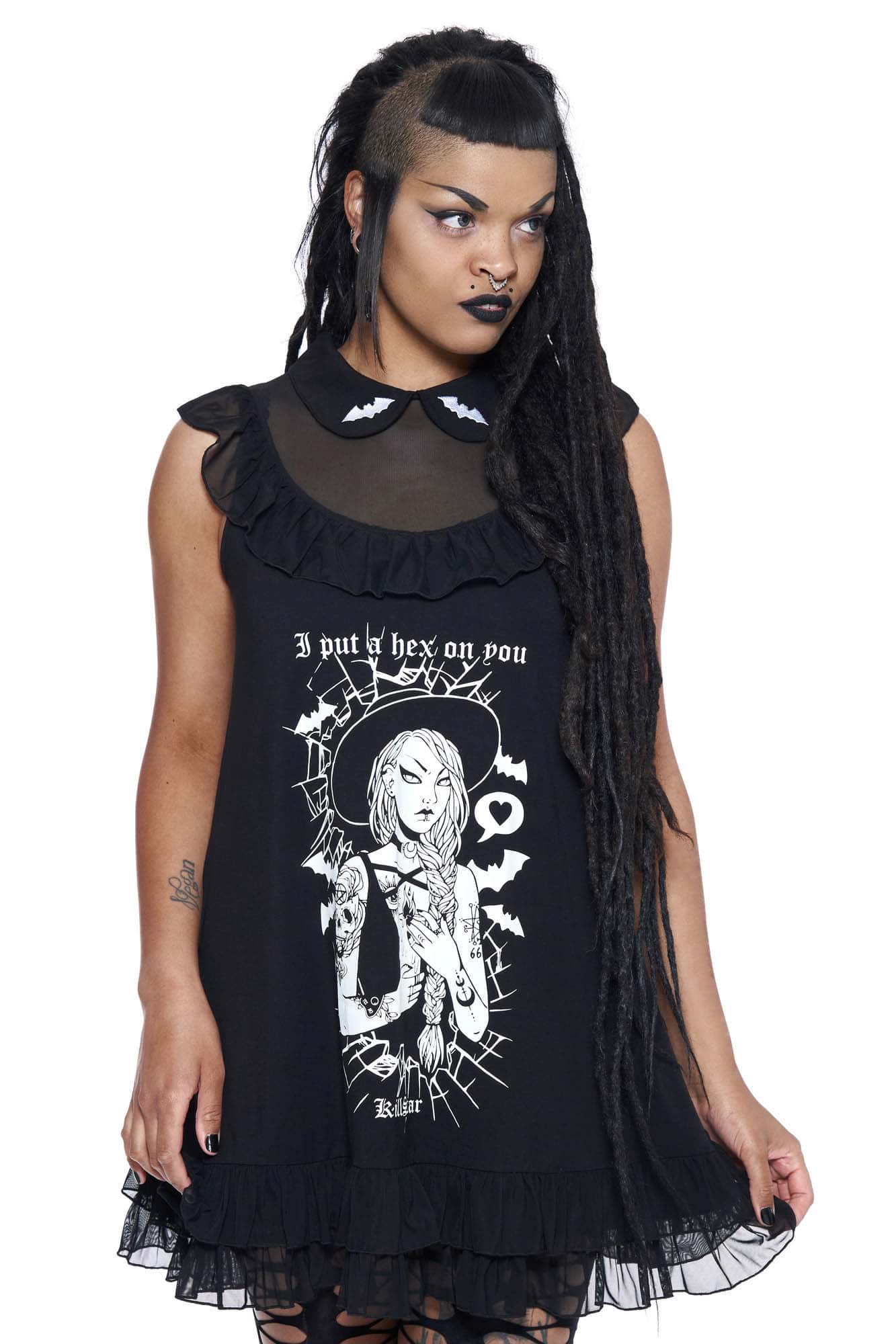 Killstar Fun Eral Doll Corset Lace Gothic Punk Witchy Occult Dress  KSRA002554 - Fearless Apparel