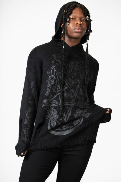 Hyperion Hooded Knit Sweater Killstar