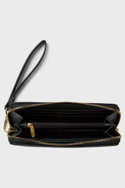 Wallets & purses Fendi - F is Fendi black leather zip around