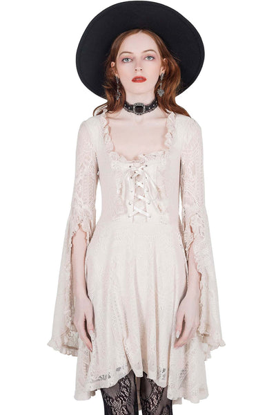 Killing Kisses Lace Maiden Dress [Ivory] Resurrect