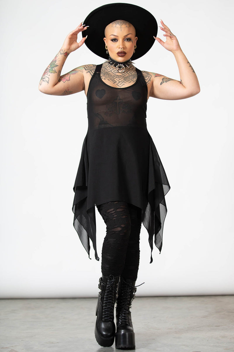 Lilith's Blood Mesh Tunic Vest | Killstar