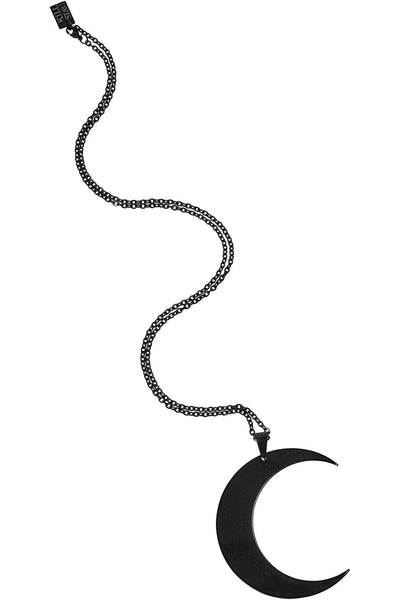 Men's Stainless Steel Black Onyx Stone Pendant Necklace