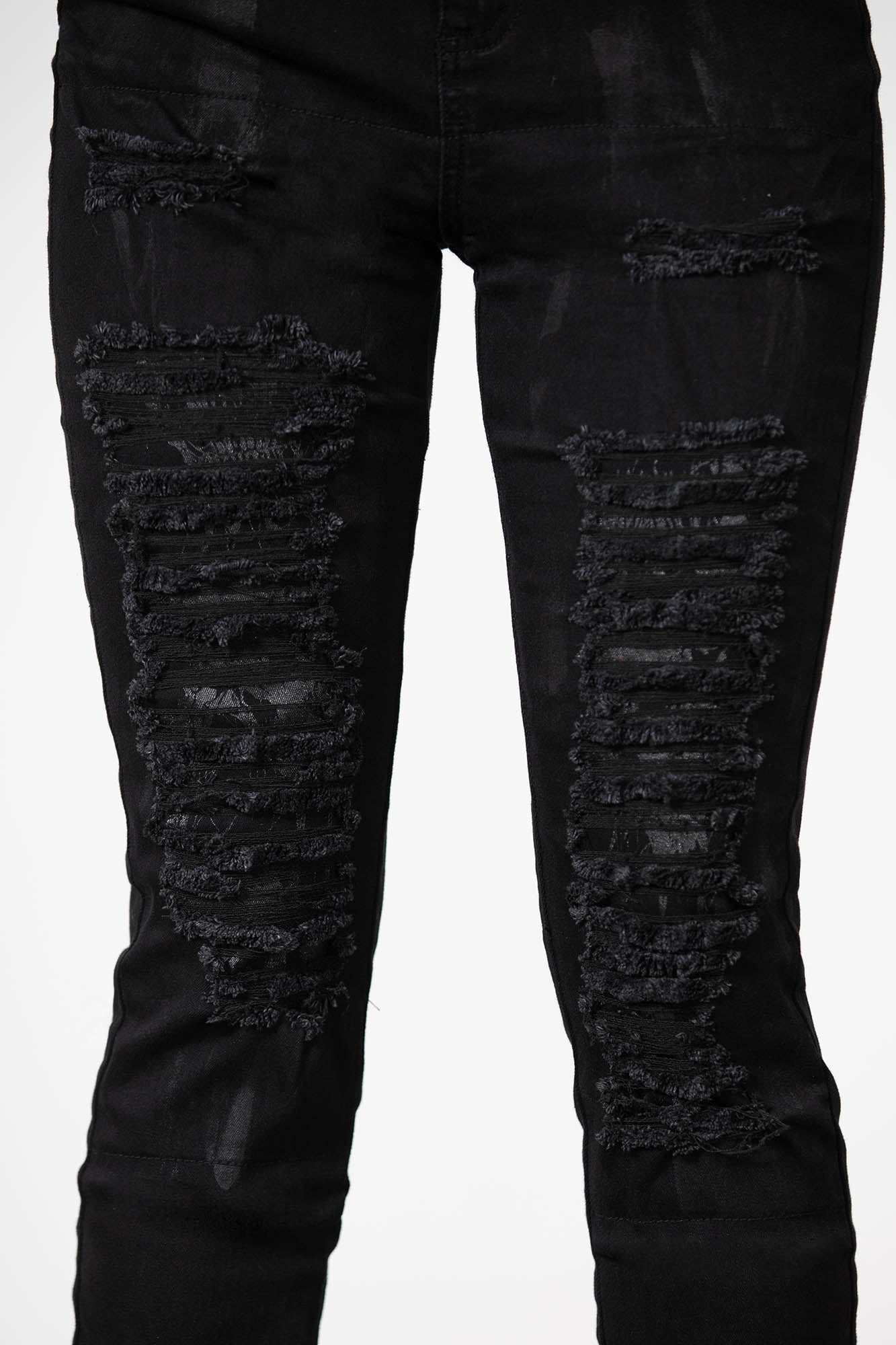 Tout Patches Jeans - Black G1 - FASH STOP