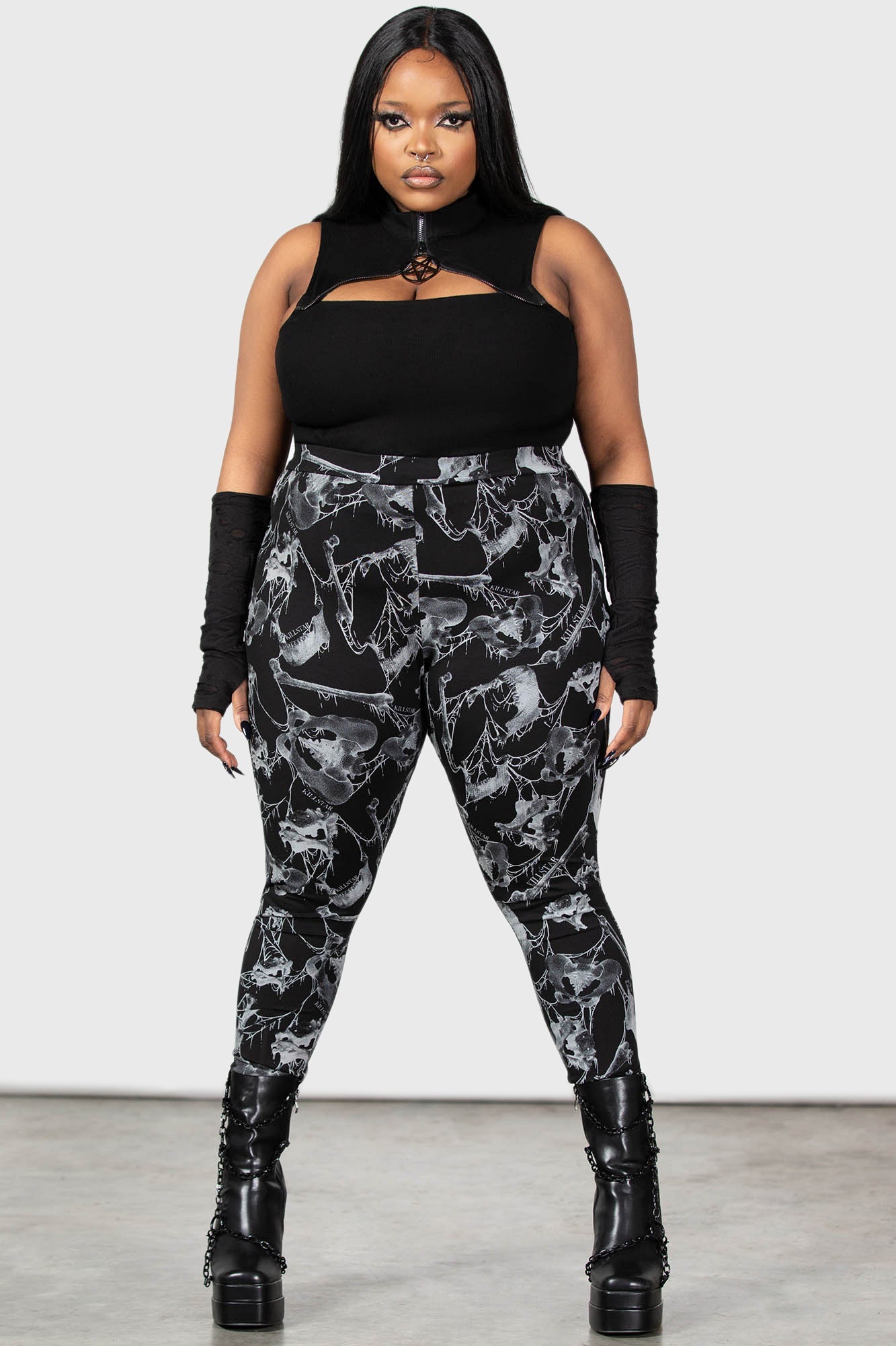 Mandeble Leggings [PLUS] | Killstar