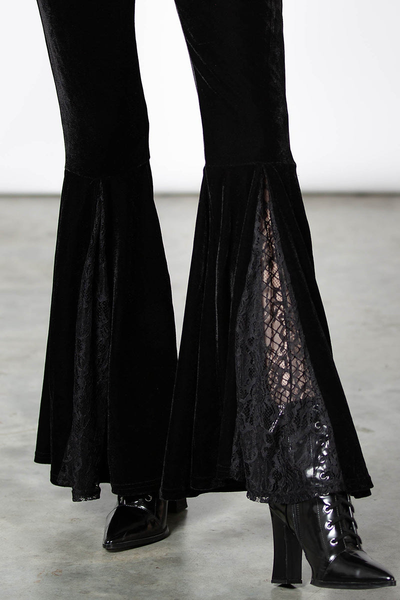 Marisol Velvet Bell Bottoms Resurrect Killstar