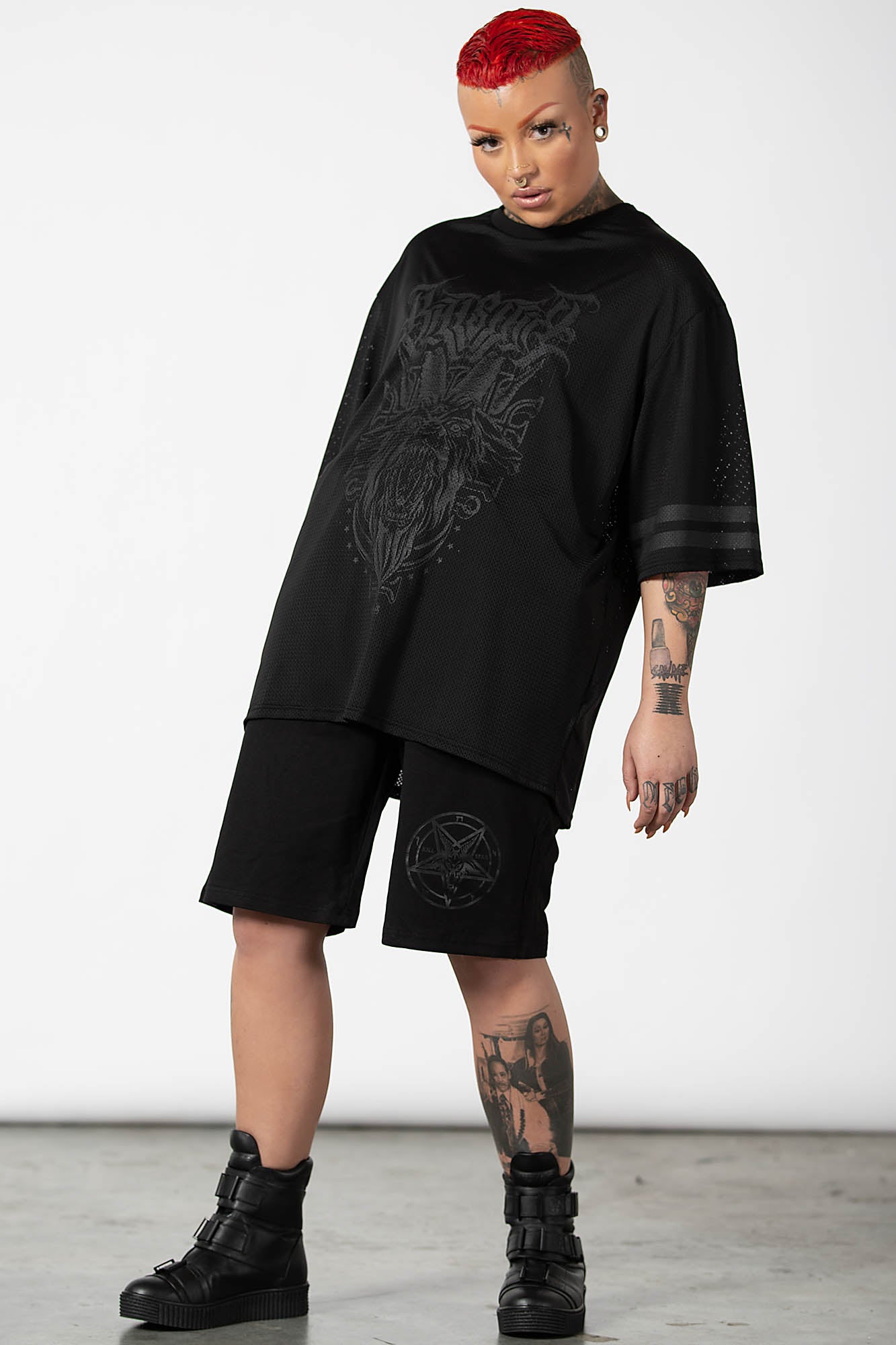 Maliha Mesh Shirt - Black