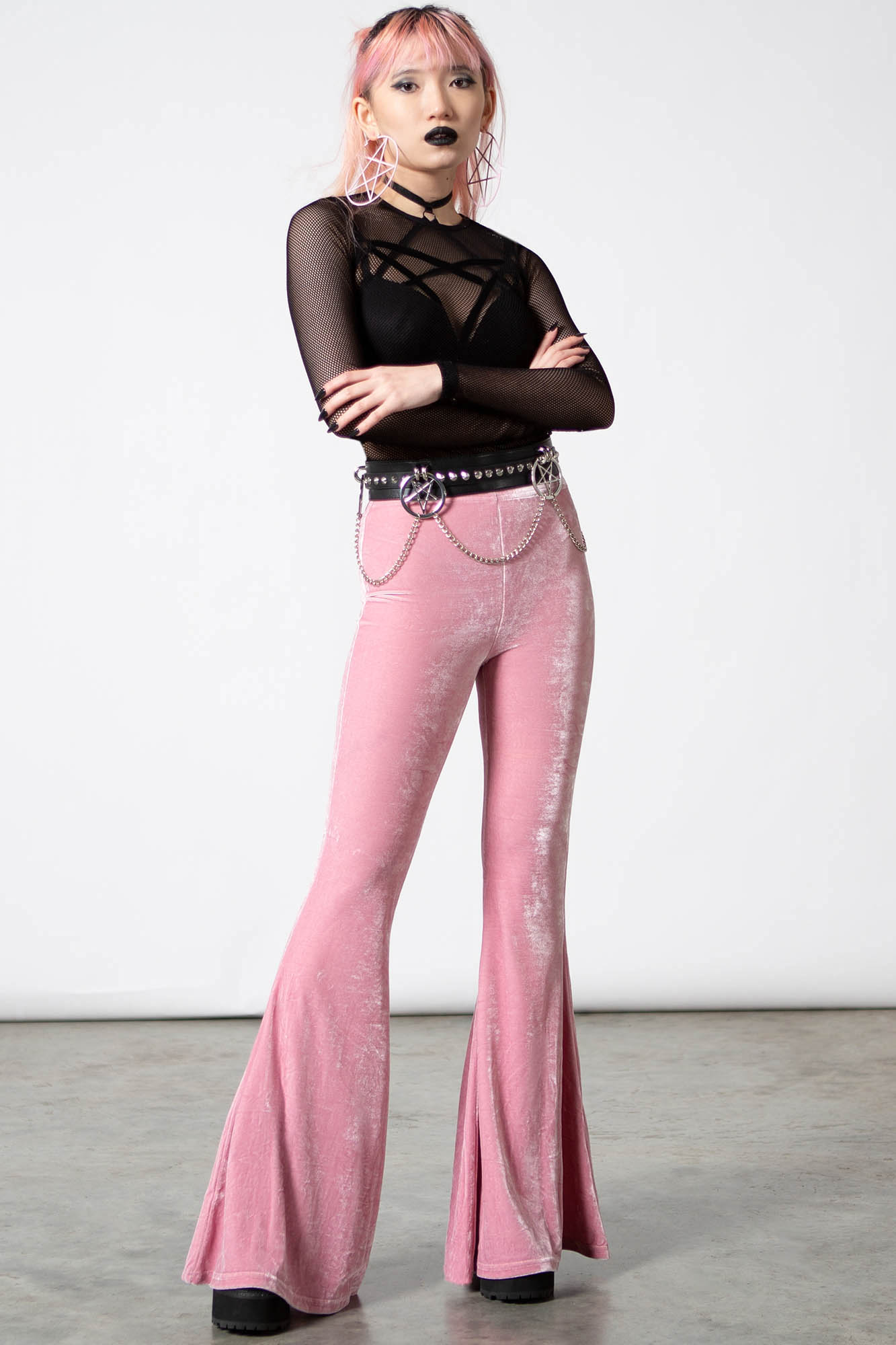 Neon Pink Dance Party Bell Bottoms – The Black Pearl Boutique