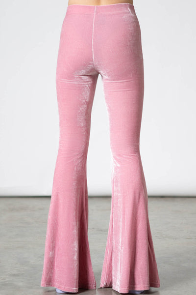 Nine To Five Bell Bottom Pants - Pink