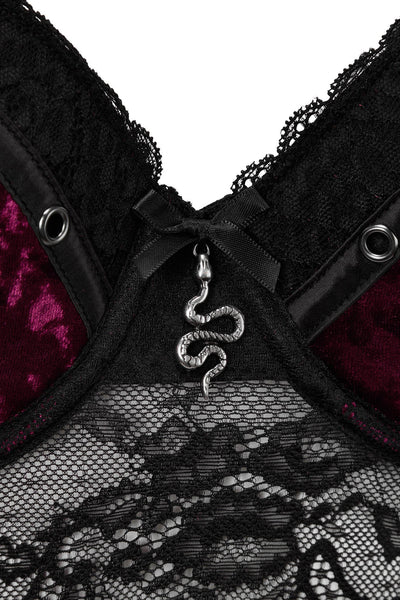 KILLSTAR Mercy Lace Panty in black or red
