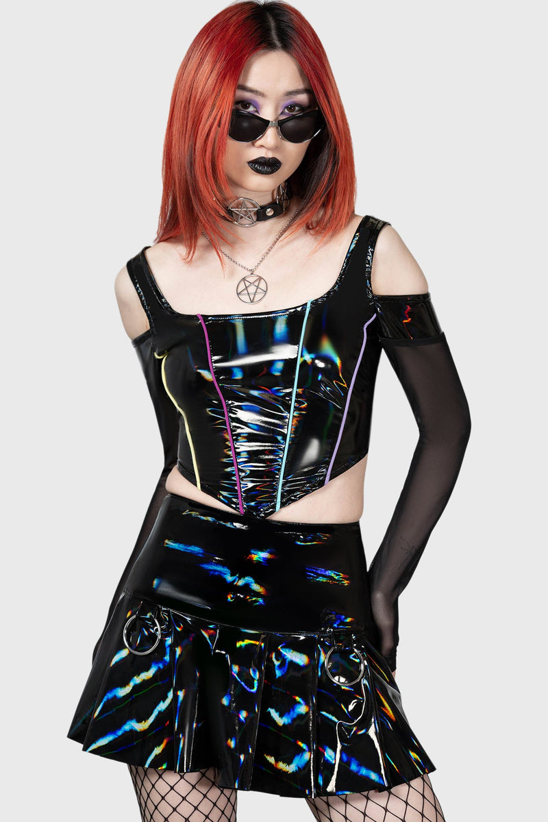 Neon's Ink Stain Skirt Killstar