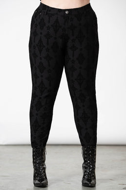 Nora Flocked Trousers [PLUS]