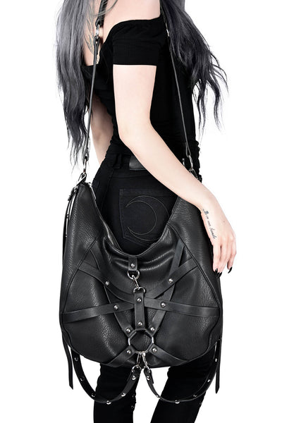 Women's Wide Shoulder Bag with Accessories Wild Strap Wide