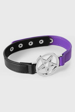 Penta Half Choker [BLACK/PURPLE]