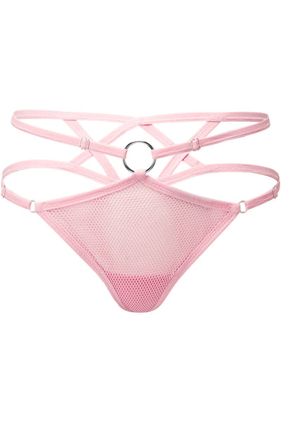 Sexy pink panties (+clipping paths) Pink lacy panties with a gift
